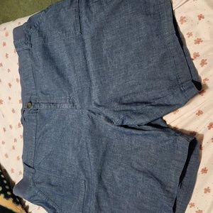 WOMEN'S FLEX-TO-GO RELAXED FIT CARGO BERMUDA (PLUS) in blue